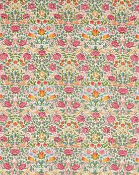 Morris & Co Rose Fabric / Bough's Green / Rose Morris & Co Rose Fabric / Bough's Green / Rose