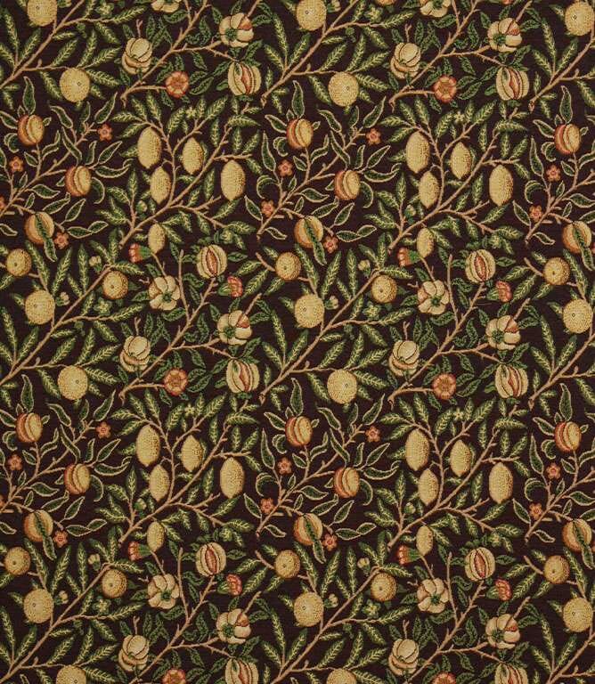 Ebony Pomegranate Tapestry Fabric