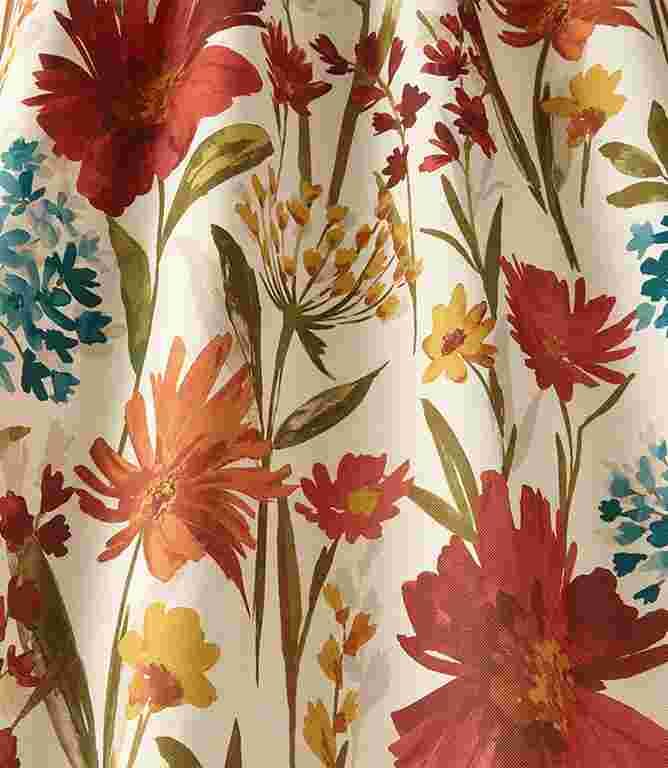 Fleur FR Upholstery Fabric / Ruby Fleur FR Upholstery Fabric / Ruby