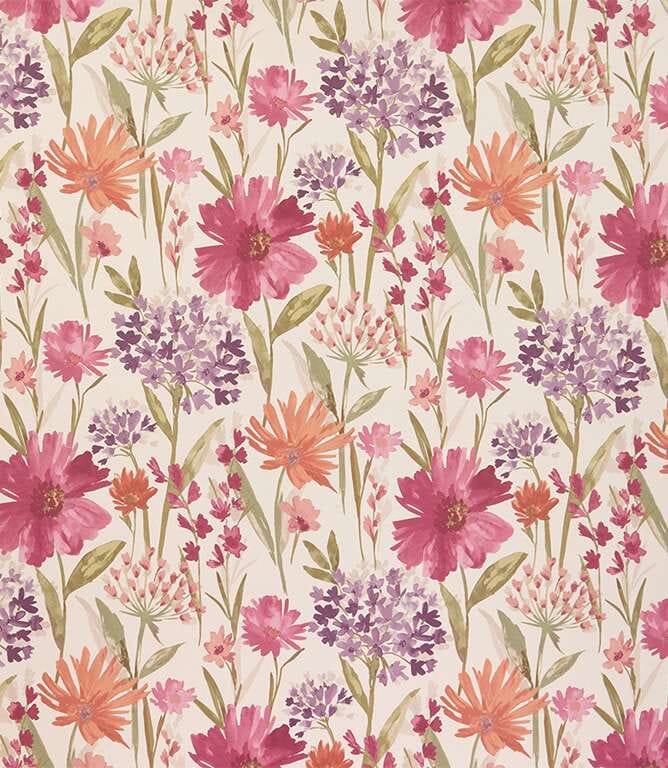 Fleur FR Upholstery Fabric / Mulberry Fleur FR Upholstery Fabric / Mulberry