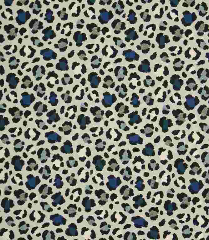 Bleu Tropical Cat Fabric