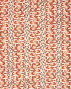 Cornish Sardines Fabric / Orange Cornish Sardines Fabric / Orange