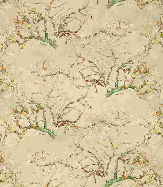 Cream Almond Blossom Fabric