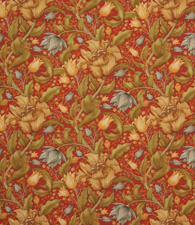 Rosso Claremont Fabric