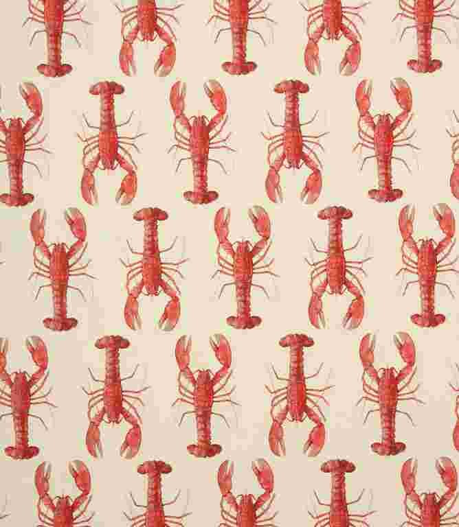 Red Crayfish Fabric