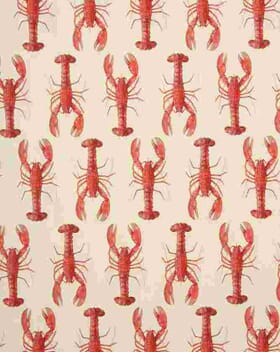 Crayfish Fabric / Red Crayfish Fabric / Red