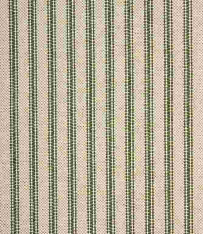JF Linen Ticking Fabric / Sap Green