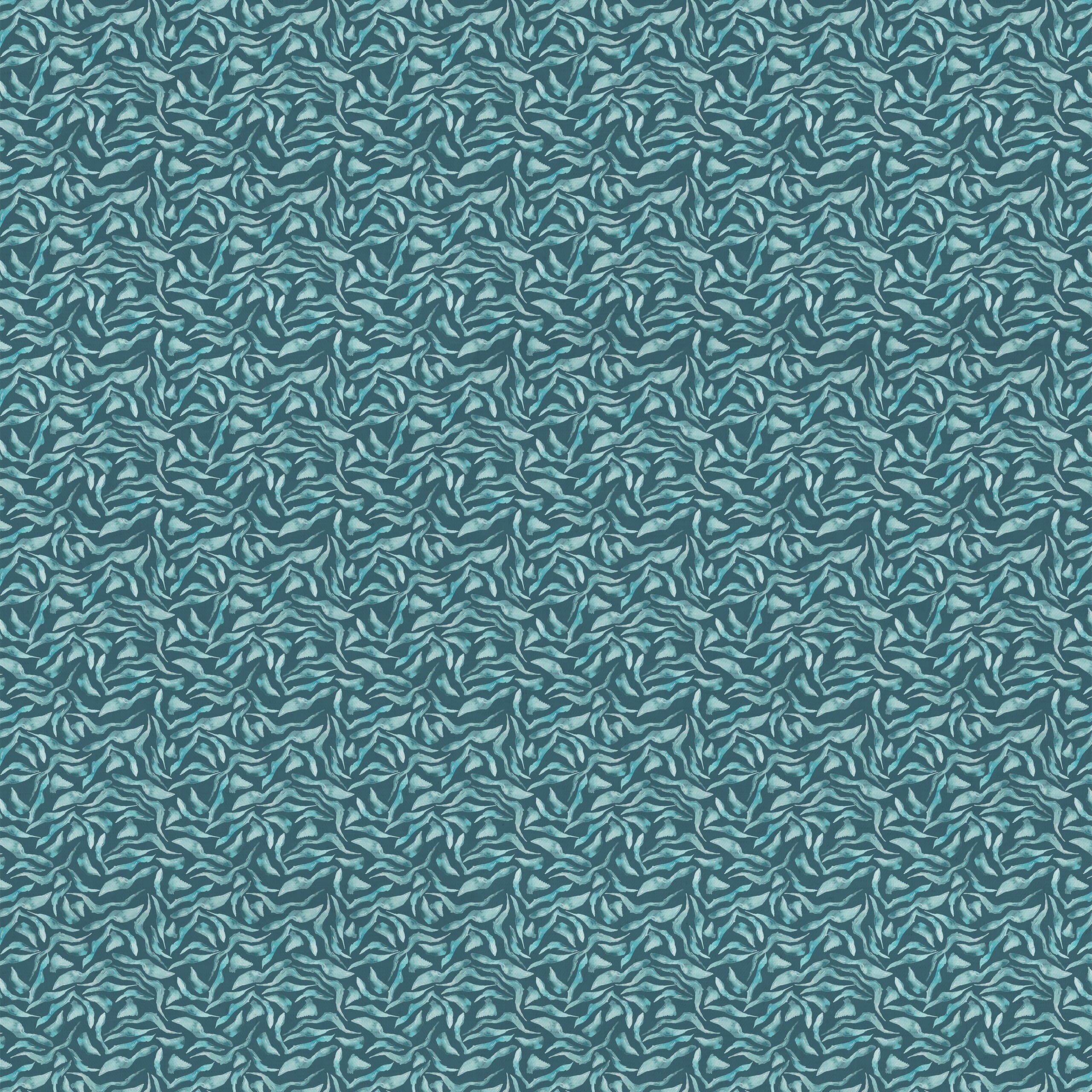 Teal Balaya Fabric