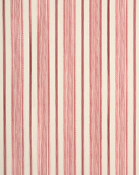 Laura Ashley Heacham Stripe Fabric / Cranberry Laura Ashley Heacham Stripe Fabric / Cranberry