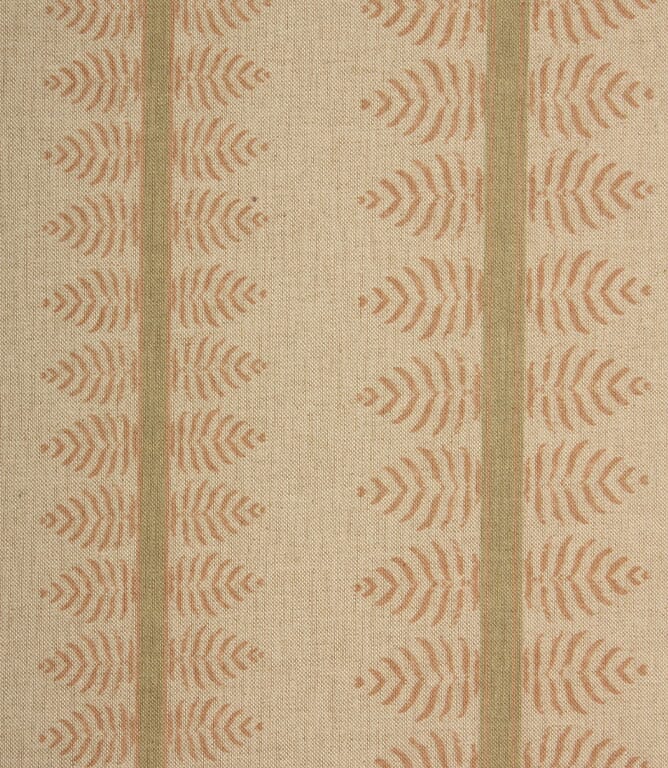 Bella Stripe Fabric / Green & Blush Bella Stripe Fabric / Green & Blush