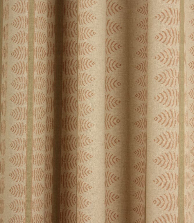 Bella Stripe Fabric / Green & Blush Bella Stripe Fabric / Green & Blush
