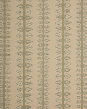 Bella Stripe Fabric / Steel Blue & Green Bella Stripe Fabric / Steel Blue & Green