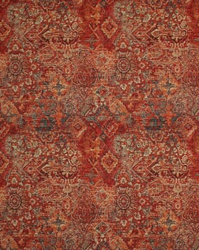 Keshan Tapestry Fabric / Red Keshan Tapestry Fabric / Red