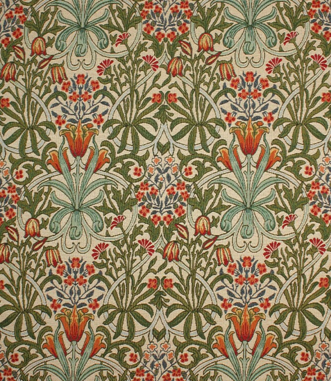 Multi Woodland Weeds Tapestry Fabric