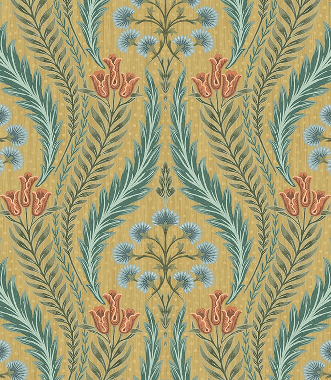 Kashi FR Upholstery Fabric / Ochre Kashi FR Upholstery Fabric / Ochre