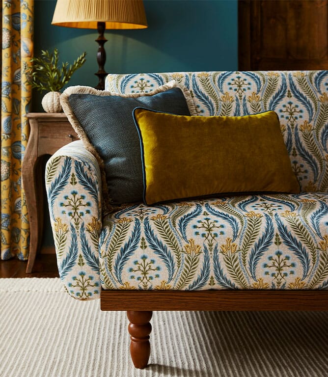 Kashi FR Upholstery Fabric / Ochre Kashi FR Upholstery Fabric / Ochre