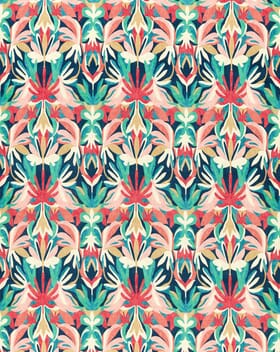 Harlequin Melora Fabric / Brazilian Rosewood/ Ink/ Amazonia Harlequin Melora Fabric / Brazilian Rosewood/ Ink/ Amazonia