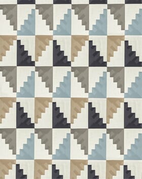 Harlequin Mehari Fabric / Sky / Maize / Charcoal Harlequin Mehari Fabric / Sky / Maize / Charcoal
