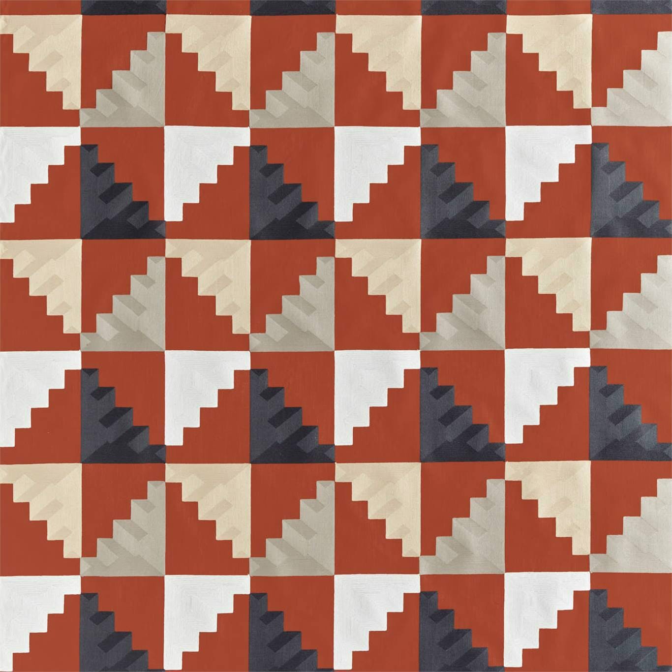Harissa / Oyster / Charcoal  Mehari Fabric