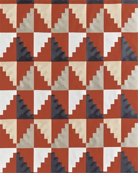Harlequin Mehari Fabric / Harissa / Oyster / Charcoal Harlequin Mehari Fabric / Harissa / Oyster / Charcoal