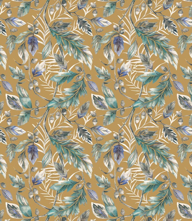 Ochre Danbury Lecco Fabric