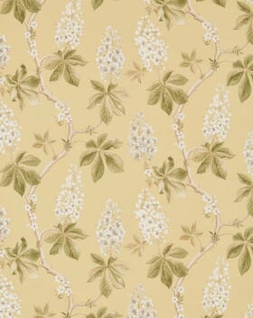 Sanderson Chestnut Tree Fabric / Lemon / Lettuce Sanderson Chestnut Tree Fabric / Lemon / Lettuce