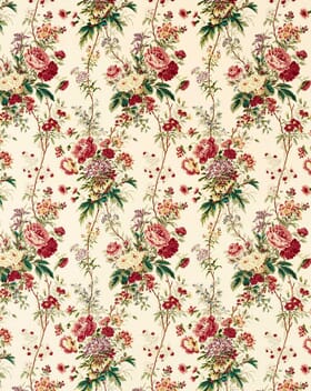 Sanderson Lakeland Paradis Velvet Fabric / Carmine / Geolu Sanderson Lakeland Paradis Velvet Fabric / Carmine / Geolu