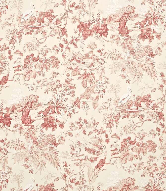 Sanderson Aesops Fables Fabric / Pink Sanderson Aesops Fables Fabric / Pink