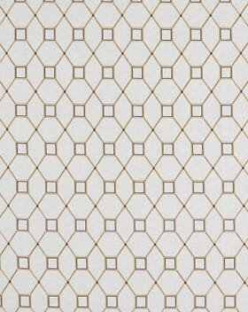 Sanderson Baroque Trellis Fabric / Charcoal / Gold Sanderson Baroque Trellis Fabric / Charcoal / Gold
