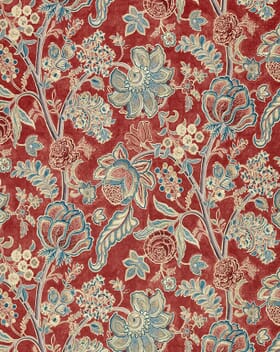 Sanderson Shalimar Fabric / Ruby / Teal Sanderson Shalimar Fabric / Ruby / Teal