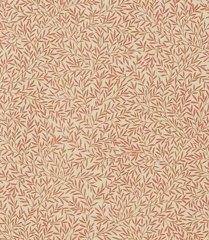 Red Lily Leaf Fabric