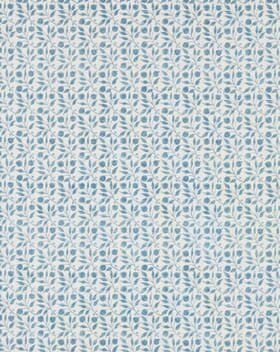 Morris & Co Rosehip Fabric / Mineral Blue Morris & Co Rosehip Fabric / Mineral Blue