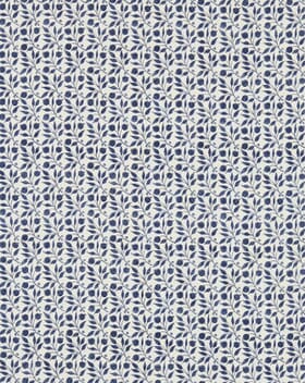 Morris & Co Rosehip Fabric / Indigo Morris & Co Rosehip Fabric / Indigo