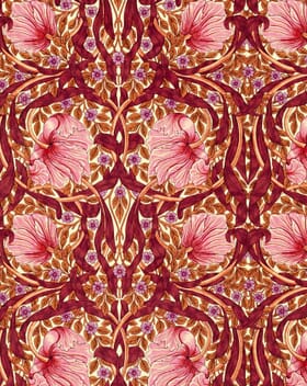 Morris & Co Pimpernel Velvet Fabric / Sunset Boulevard Morris & Co Pimpernel Velvet Fabric / Sunset Boulevard