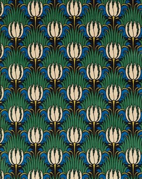 Morris & Co Tulip & Bird Fabric / Goblin Green & Raven Morris & Co Tulip & Bird Fabric / Goblin Green & Raven