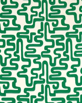 Harlequin Meander Fabric / Emerald / Aquamarine Harlequin Meander Fabric / Emerald / Aquamarine