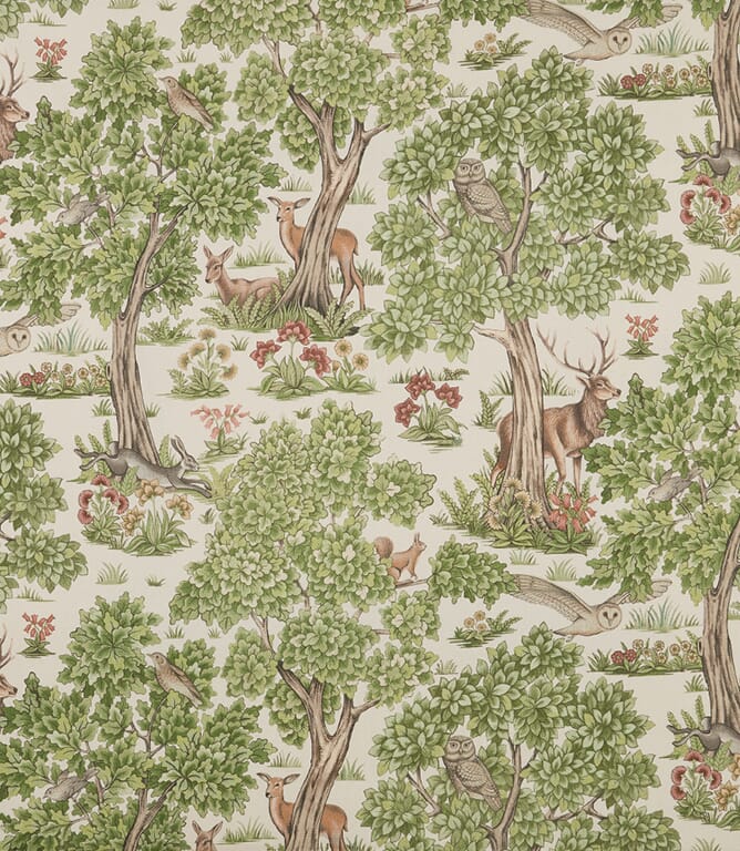 Sage Woodland Retreat Fabric