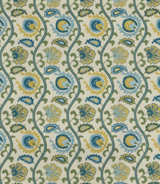 Teal Fabien Fabric