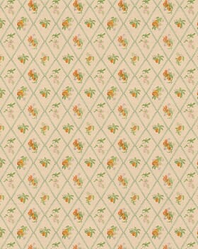 Voyage Maison Peach Trellis Fabric / Melba Voyage Maison Peach Trellis Fabric / Melba