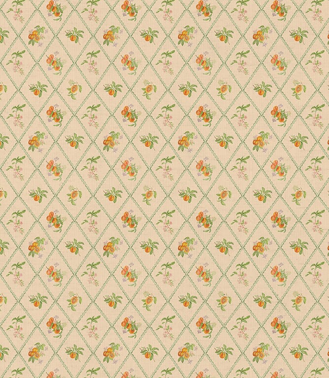 Voyage Maison Peach Trellis Fabric / Melba Voyage Maison Peach Trellis Fabric / Melba