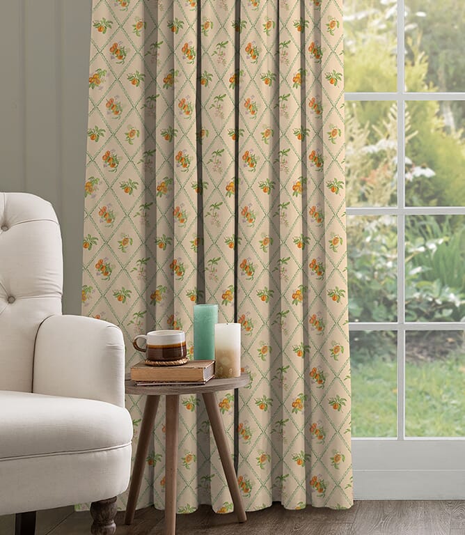 Voyage Maison Peach Trellis Fabric / Melba Voyage Maison Peach Trellis Fabric / Melba