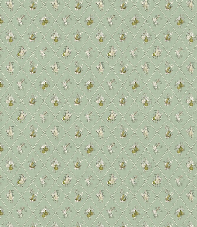Verdure Pear Trellis Fabric