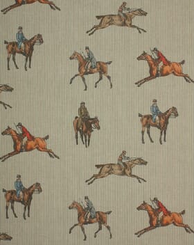 Saddle Stripe Fabric / Multi / Duck Egg Saddle Stripe Fabric / Multi / Duck Egg