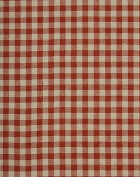 Cotswold Linen Check Fabric / Terracotta Cotswold Linen Check Fabric / Terracotta