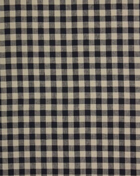 Cotswold Linen Check Fabric / Indigo Cotswold Linen Check Fabric / Indigo
