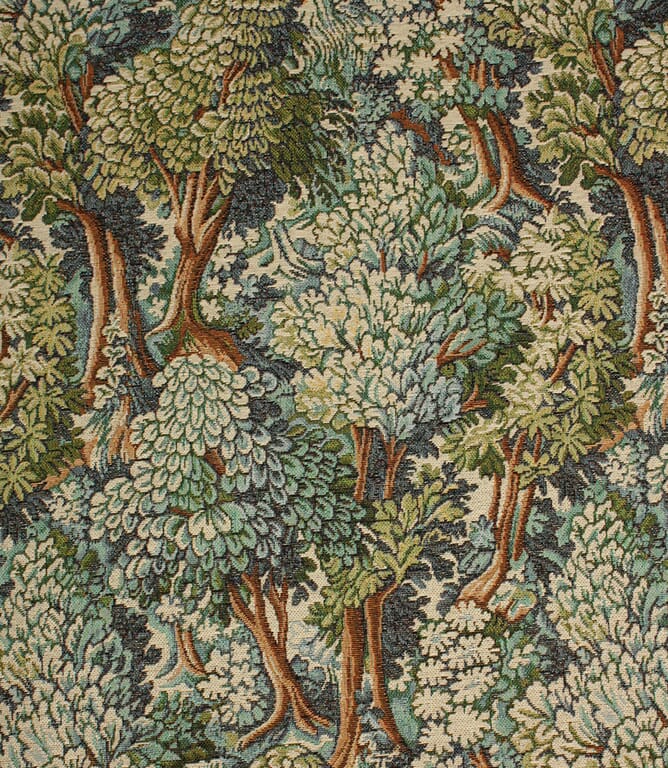 Forest Glade Tapestry Fabric / Indigo