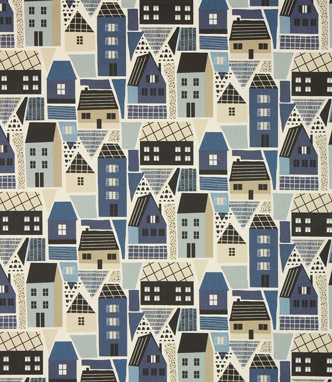 Navy St Ives Fabric