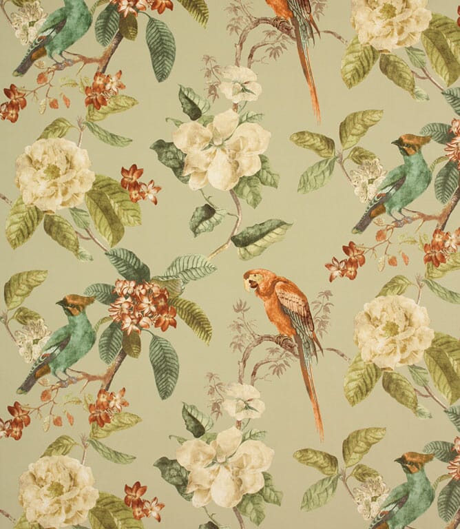 Pistachio Enchanted Garden Fabric