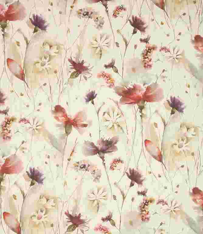 Boysenberry Cream Olearia Fabric