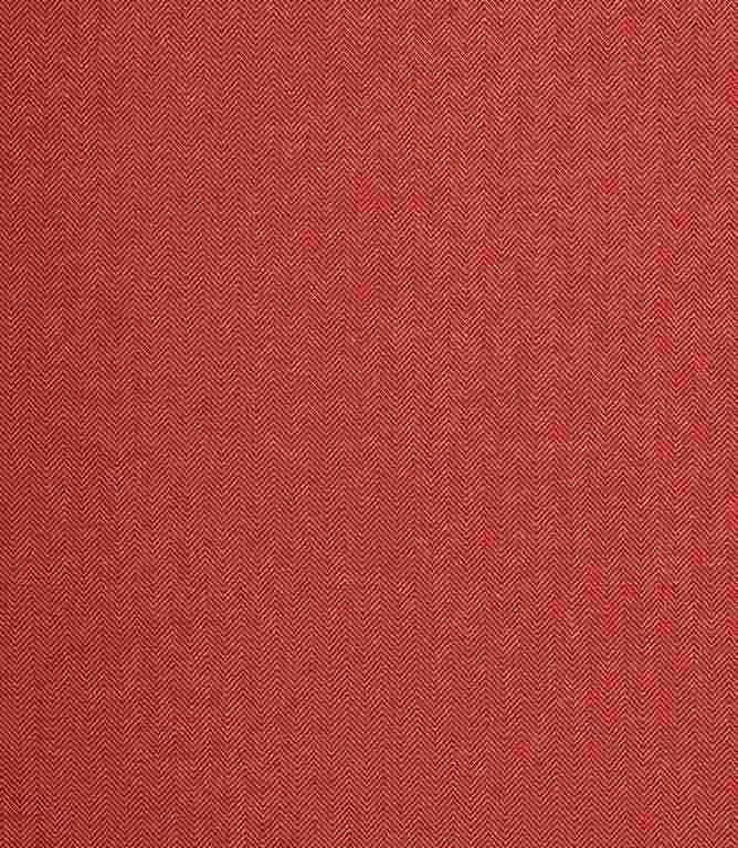 Red Harlyn Wide Herringbone Fabric